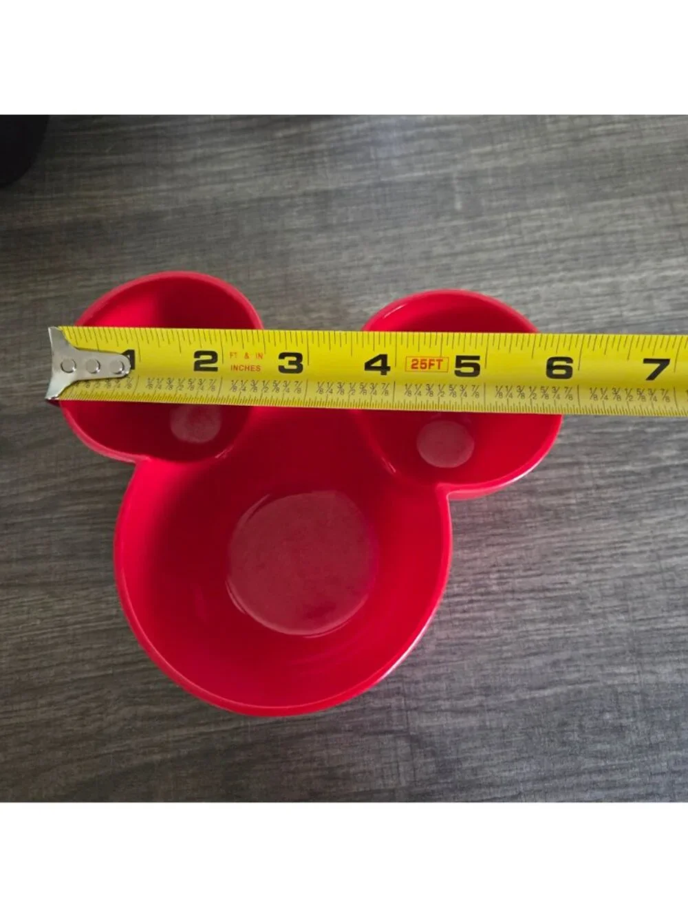 Disney Mickey Mouse Ears Icon Snack Dip Bowl Set of 3 Red/Black/White Plastic